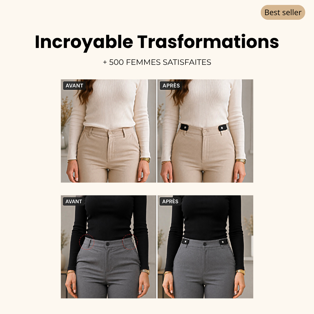 Ceinture élastique qui libère votre ventre